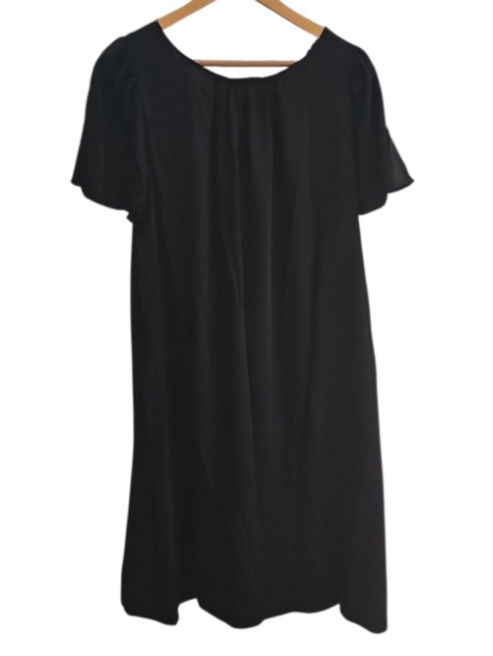 Shadowline Black Classic Nightgown 2X Embroidered Rose Yoke Vintage Loungewear - Picture 2 of 8